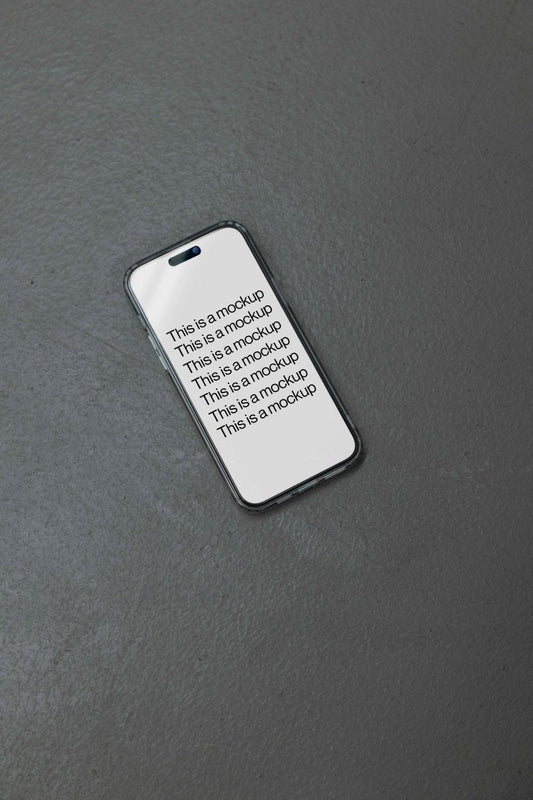 iPhone Concrete 02 Mockup - Mock Exchange