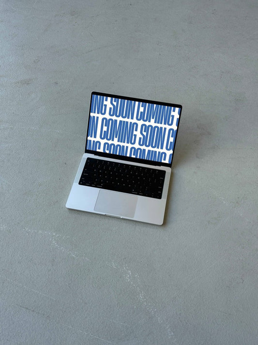 Macbook Concrete 01 Mockup - Mock Exchange