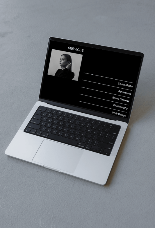 Macbook Concrete 02 Mockup - Mock Exchange