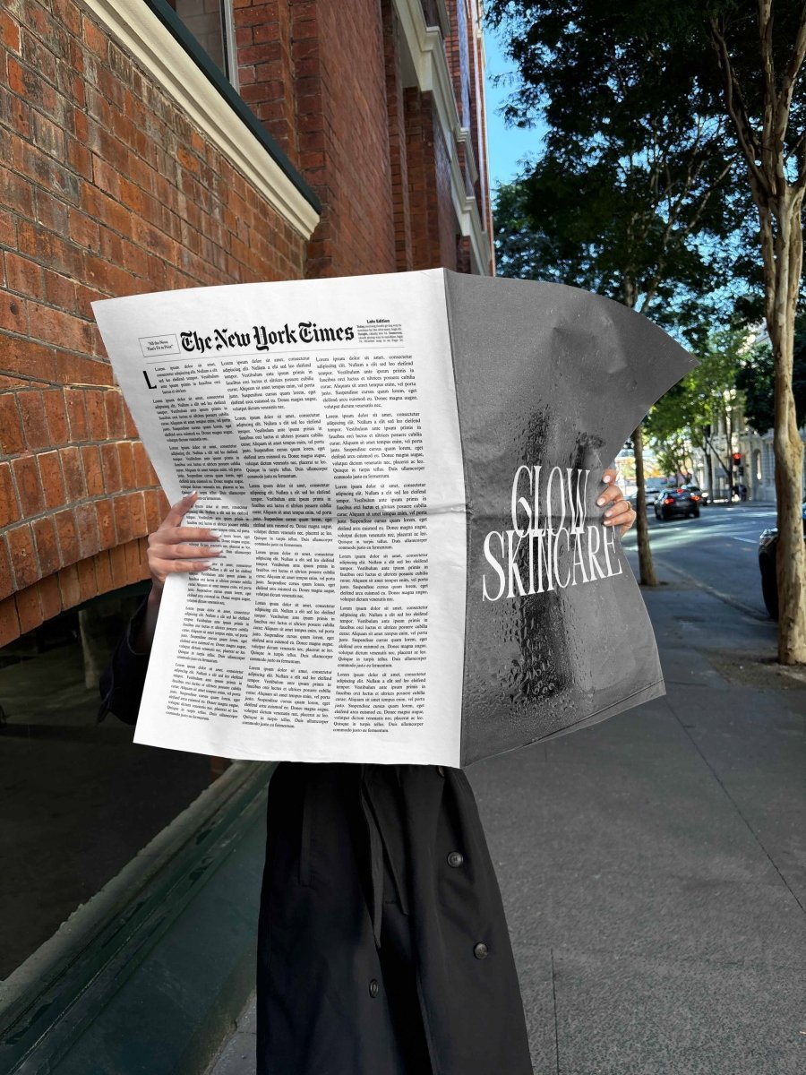 Newspaper Spread Urban Street 01 Mockup - Mock Exchange