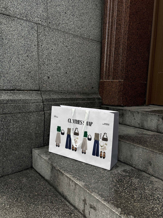 Paper Bag Heritage Steps Mockup - Mock Exchange